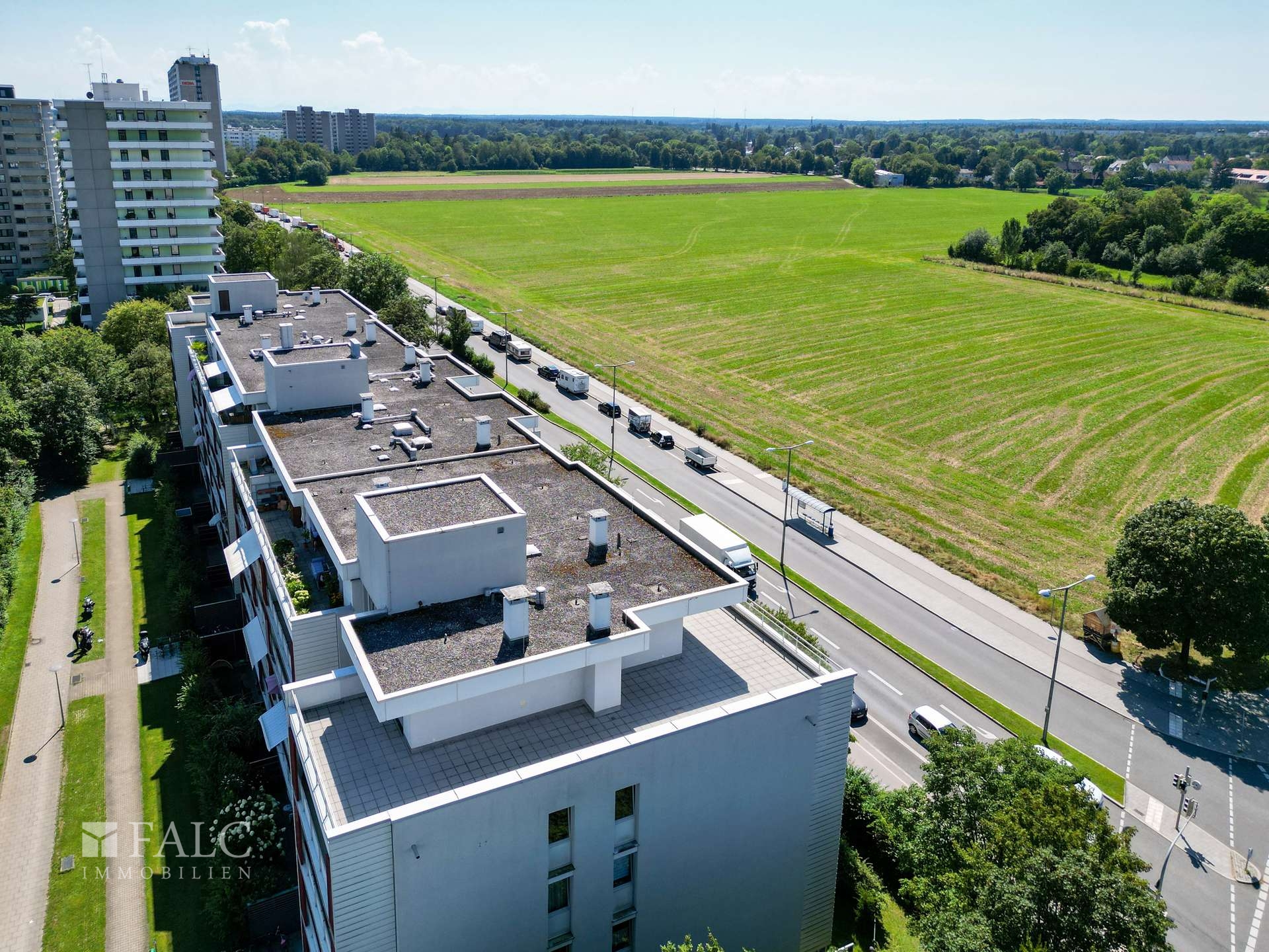 Drohnenaufnahme Terrasse aus NordOst